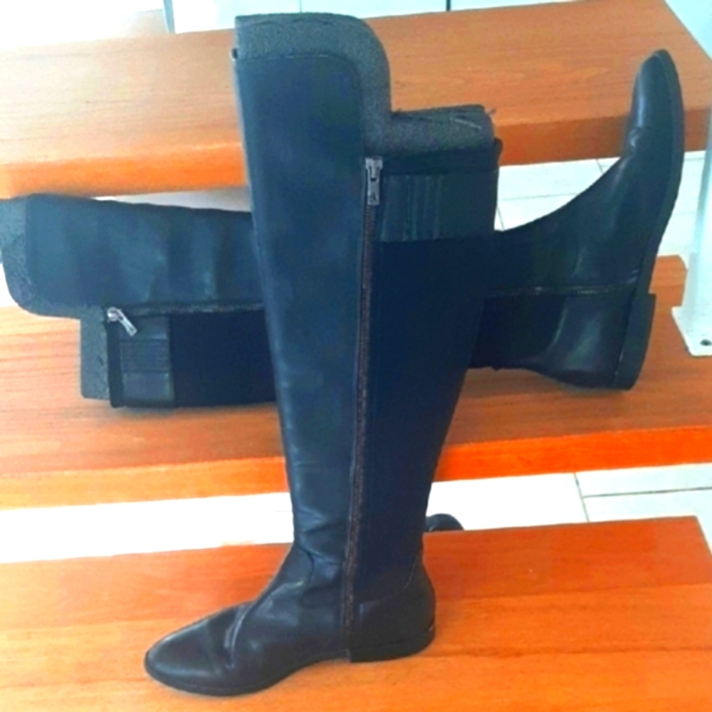 CALVIN🖤KLEIN EUC Black Over the Knee Boots Size 8.5